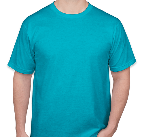 Anvil Jersey T-shirt - Color: Heather Caribbean Blue