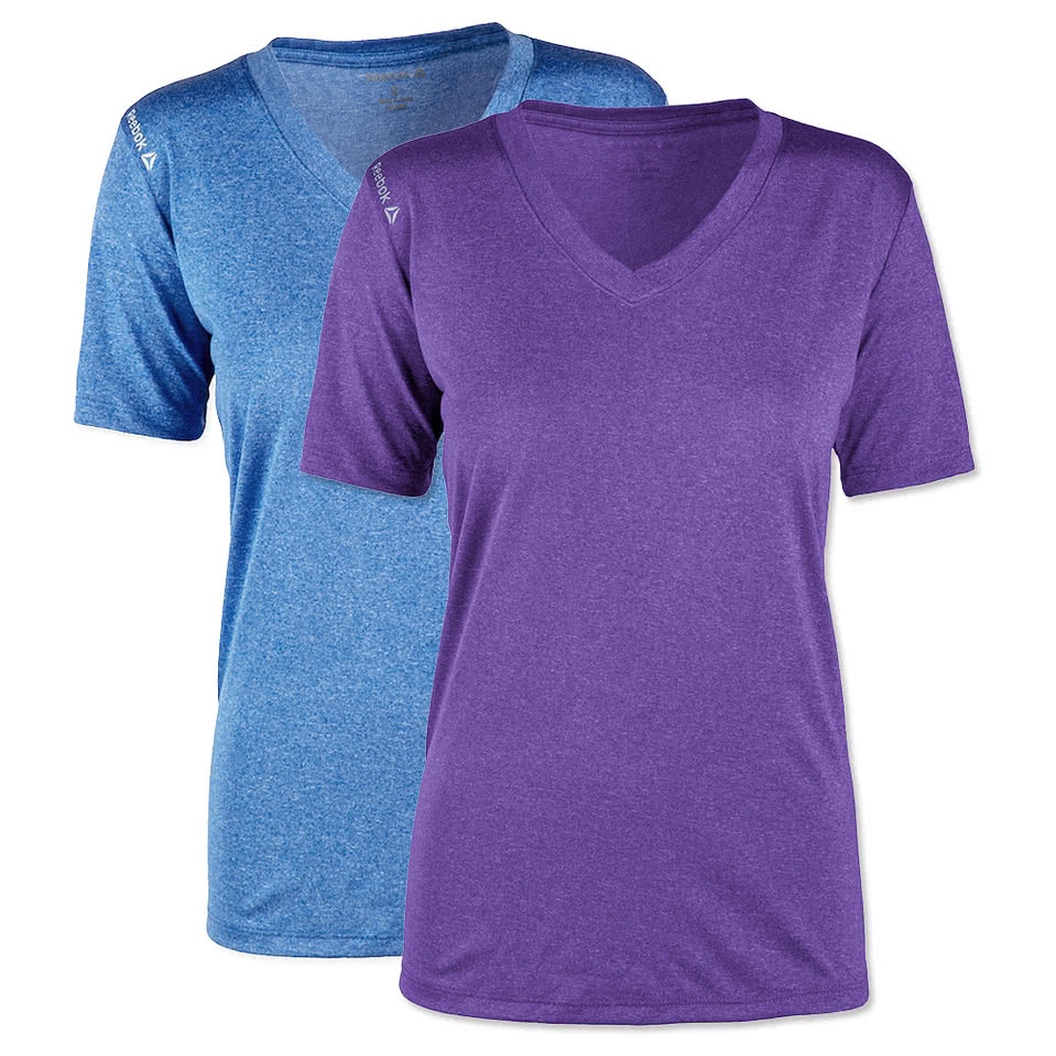 reebok v neck shirt