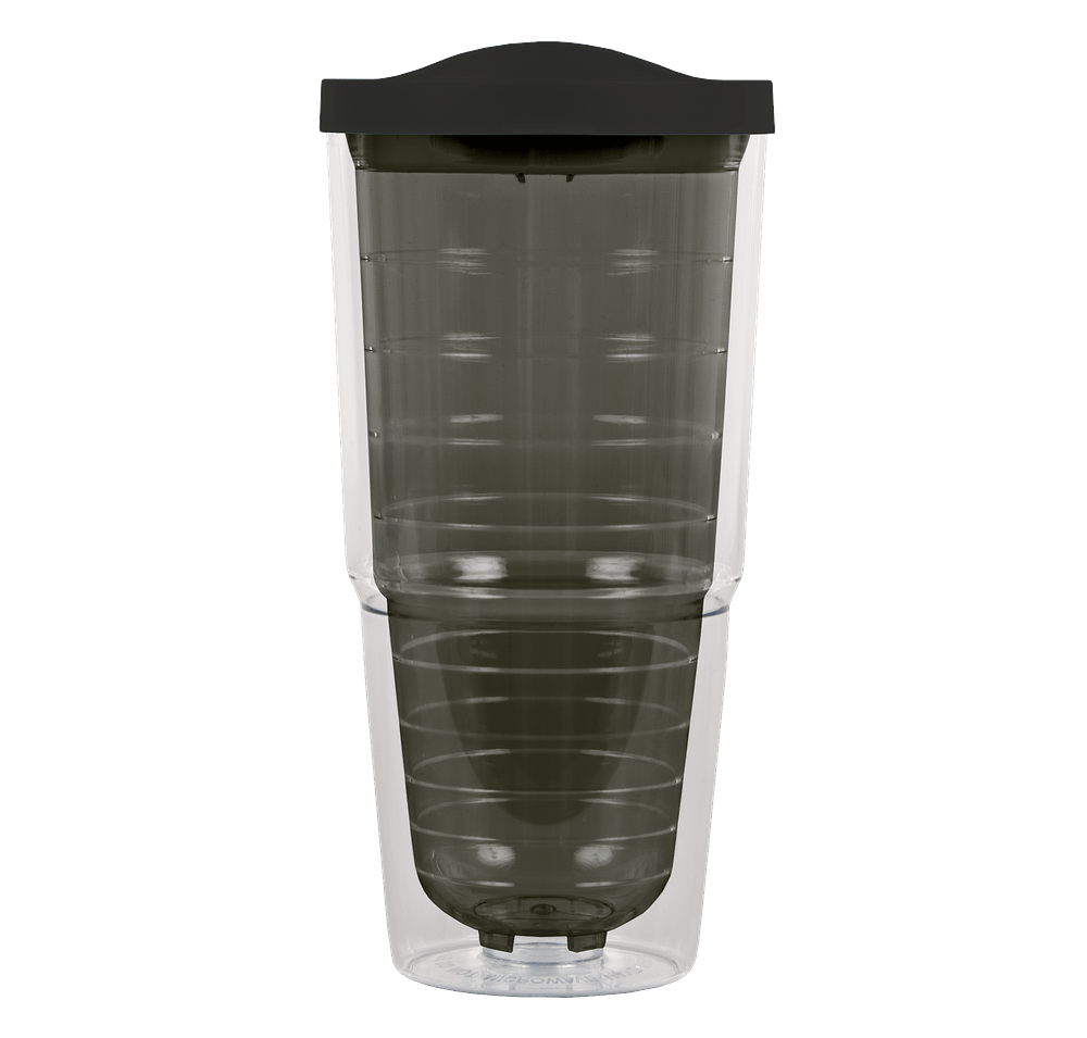 24 oz. Insulated Tumbler in Black and Smoke