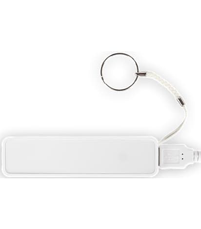 Jive 2,000 mAh Power Bank with Keychain - White