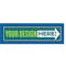 11.5 in. x 3.75 in. Rectangular Bumper Sticker