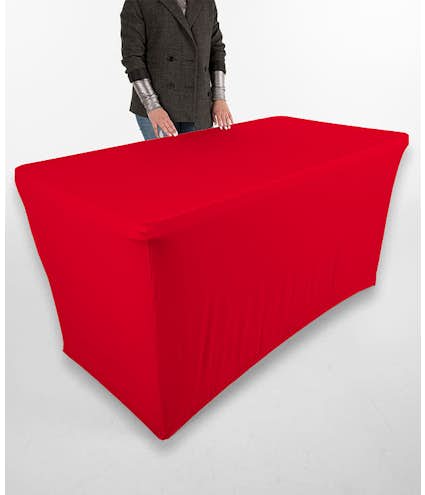 Full Color 8' Stretch Tablecloth - Other View: 1