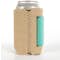 Burlap Can Cooler with Neoprene Pocket - Other View: 1