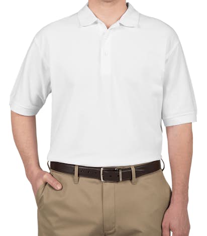 Devon & Jones Pima Pique Polo - White
