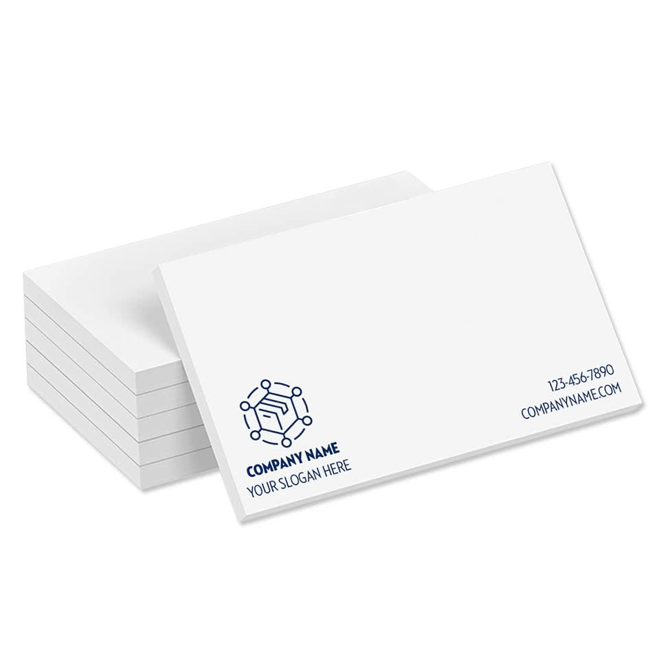 Custom Postit® Business Card Notes 50 sheets/pad (set of 6) Design