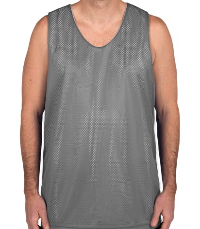 A4 Mesh Reversible Tank - Graphite / White