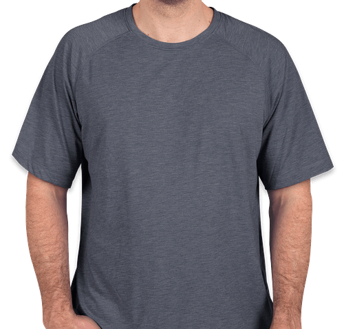 Sport-Tek Tri-Blend Performance Raglan T-Shirt - Color: True Navy Heather