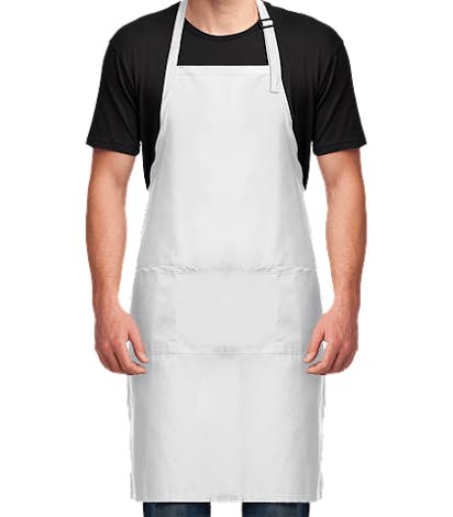 Port Authority Stain Release Extra Long Full Length Apron - White