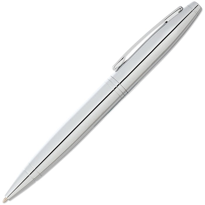 Laser Engraved Cross Calais Chrome Ballpoint Pen (black ink)