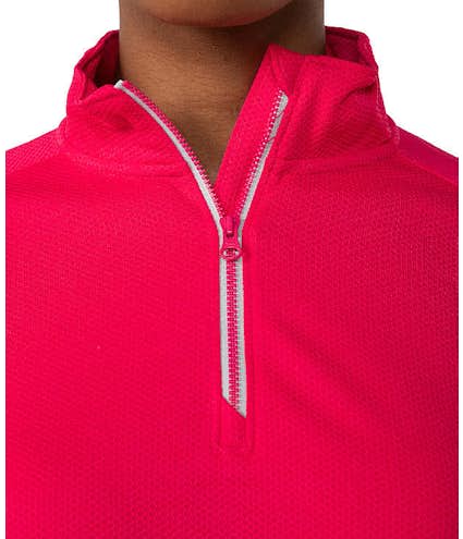 Sport-Tek Women's Sport-Wick Quarter Zip Performance Pullover - Other View: 3