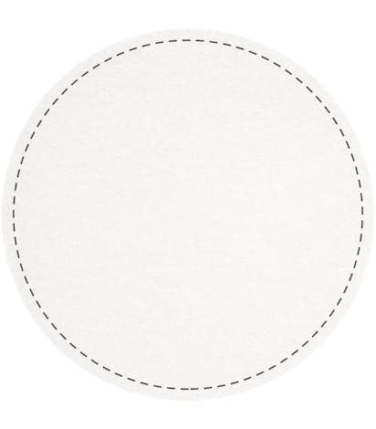 3.75 in. Circle Cardboard Coaster (.055 weight) - White