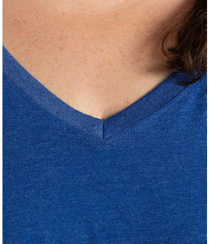 LAT Women's Curvy Varsity V-Neck T-shirt - Other View: 4