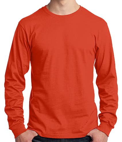 Port & Company Core Cotton Long Sleeve T-shirt - Other View: 3