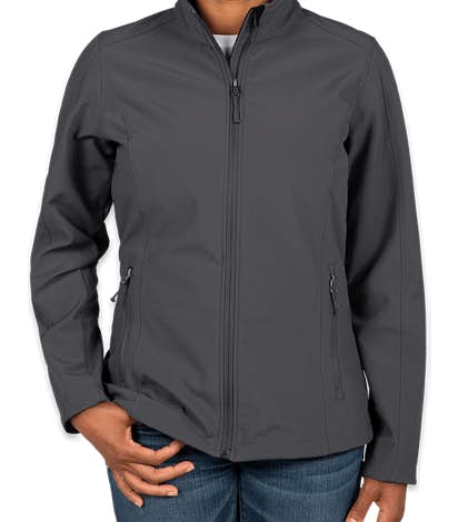 Port Authority Women's Core Fleece Lined Soft Shell Jacket - Battleship Grey