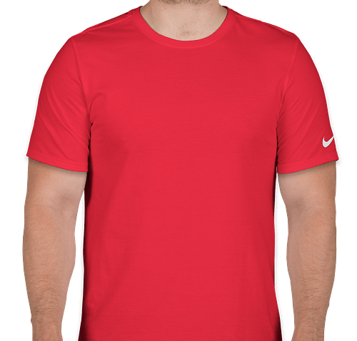 Nike 100% Cotton T-shirt - Color: Gym Red