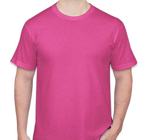 American Apparel USA-Made Jersey T-shirt - Color: Fuchsia