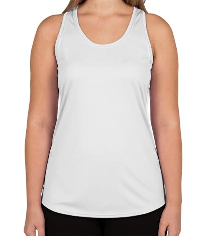 Augusta Women's Mesh Back Performance Racerback Tank - White