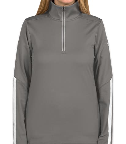 Under Armour Women's Qualifier Performance Quarter Zip - Graphite / White