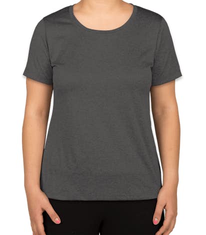 Sport-Tek Women's Heather Performance Shirt - Graphite Heather