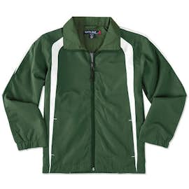 Sport-Tek Youth Full Zip Colorblock Warm-Up Jacket