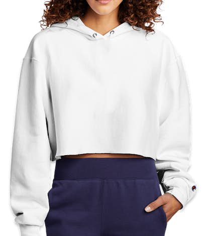 Champion Women’s Reverse Weave Cropped Hoodie - White