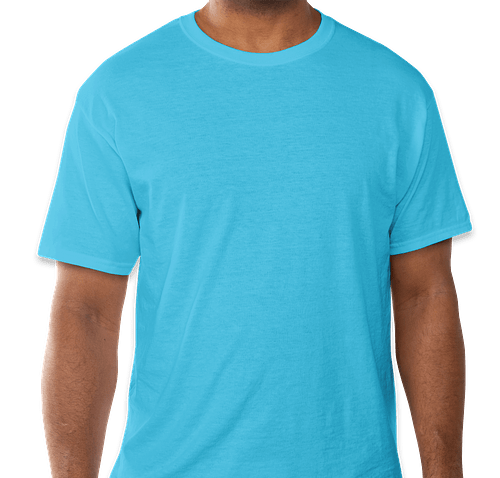 Jerzees 50/50 T-shirt - Color: Aquatic Blue