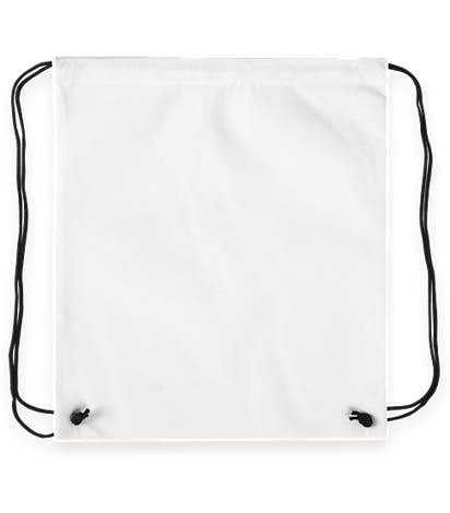 Promotional Non-Woven Drawstring Bag - White