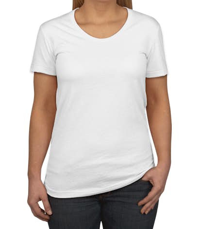American Apparel Juniors 50/50 T-shirt - White