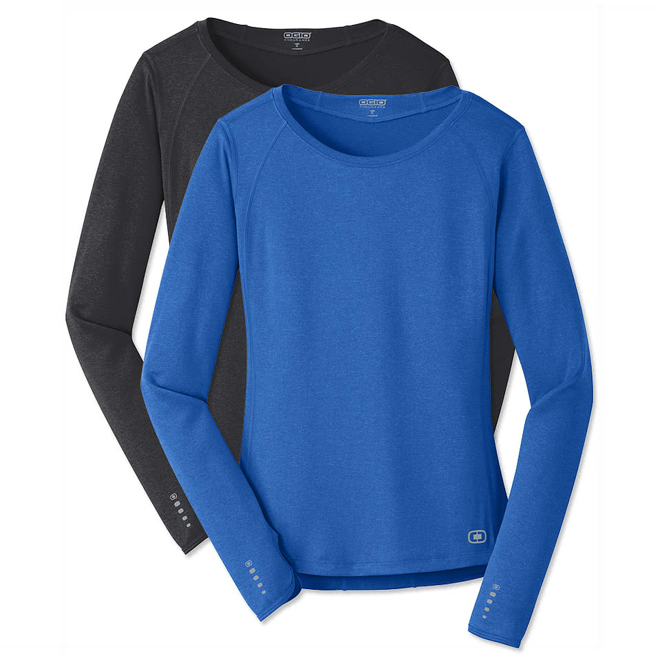Custom OGIO Women's Endurance Pulse Long Sleeve Performance Shirt