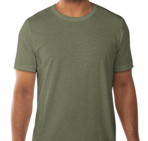 Bella + Canvas Jersey T-shirt - Color: Heather Military Green