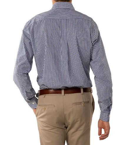 Brooks Brothers Non-Iron Gingham Button Down Dress Shirt - Other View: 3