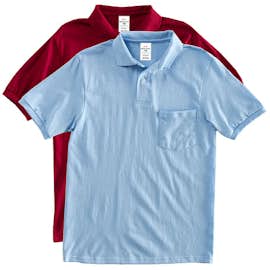 Hanes EcoSmart 50/50 Jersey Pocket Polo