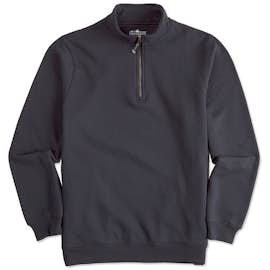 Charles River Crosswind Quarter Zip Sweatshirt - Screen Printed