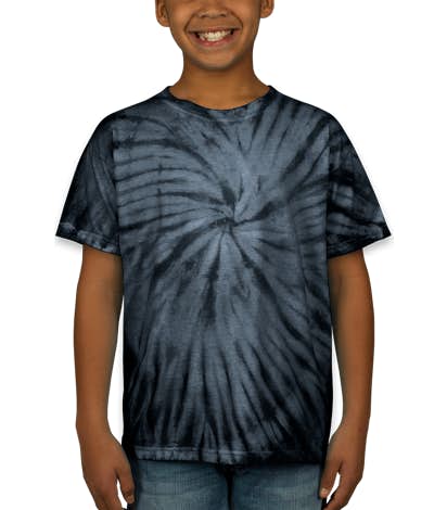 Dyenomite Youth 100% Cotton Tonal Tie-Dye T-shirt - Black