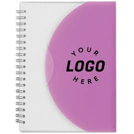 Frosted Color Block Spiral Notebook
