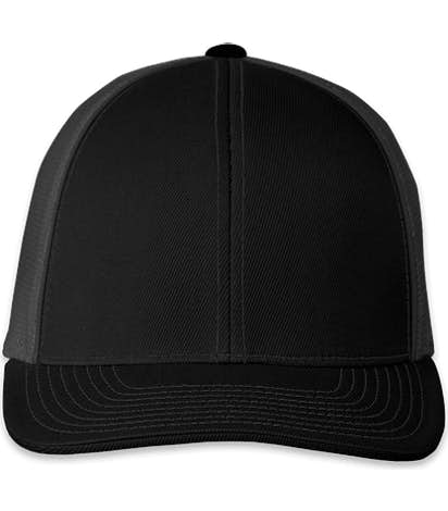 Pacific Headwear Snapback Trucker Hat - Black / Graphite
