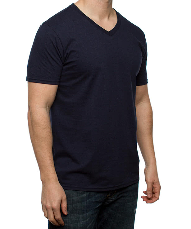 Custom Gildan Softstyle Jersey V-Neck T-shirt - Design Short Sleeve T ...