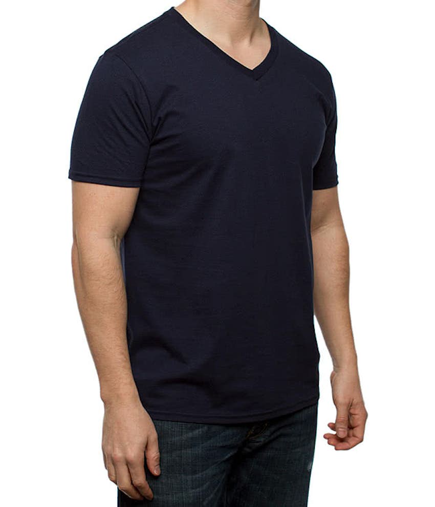 Custom Gildan Softstyle Jersey V-Neck T-shirt - Design Short Sleeve T ...