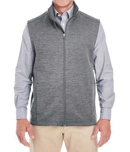 Devon & Jones Newbury Melange Fleece Vest - Other View: 1