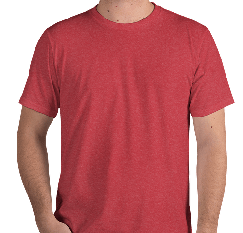 Royal Apparel Organic Eco 50/50 USA T-shirt - Color: Heather Tomato
