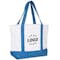 Large Poly Zippered Boat Tote