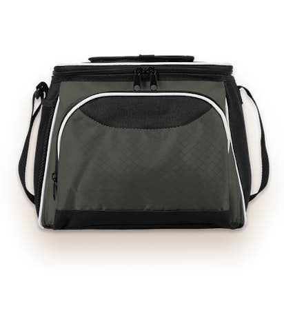 KOOZIE ® Contrast Easy-Open 12 Can Cooler - Charcoal