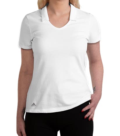 Adidas Women's Recycled Blend Polo - White