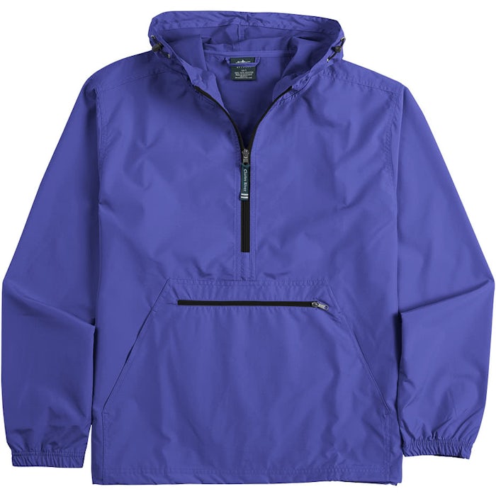 Charles River Pack-N-Go Hooded Packable Anorak - Embroidered