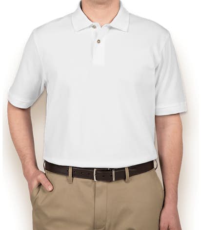 Izod Silkwash Pique Polo - White