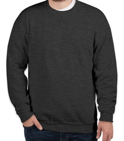 American Apparel Flex Fleece Drop Shoulder Crewneck Sweatshirt - Dark Grey Heather