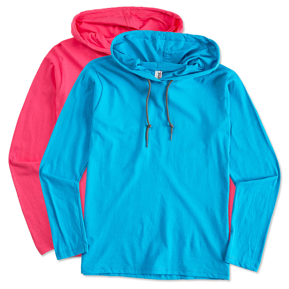 ladies hooded t shirt