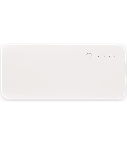 Three Port 10,000 mAh Power Bank - White