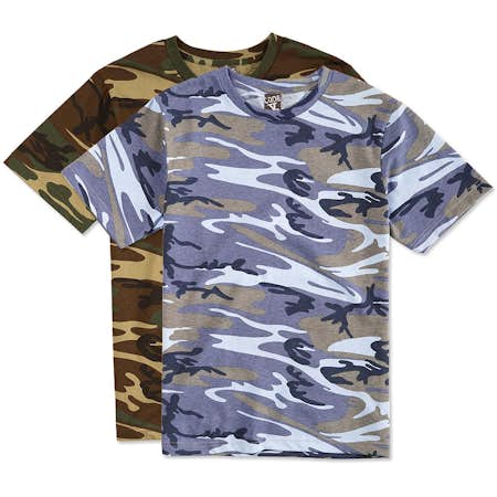 Custom Code Five Camo T-shirt - Design Short Sleeve T-shirts Online at ...
