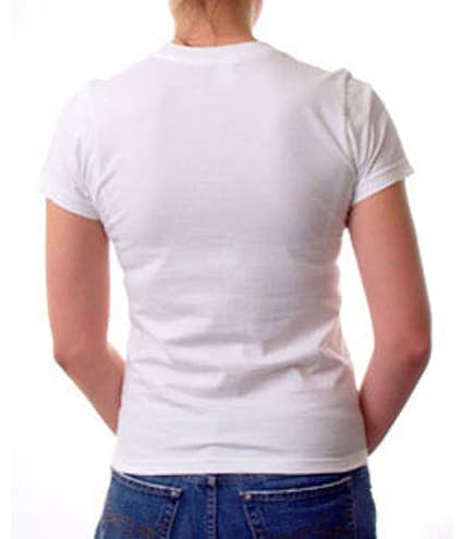 American Apparel USA-Made Juniors Jersey T-shirt - Other View: 2